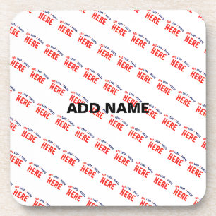 POSAVASOS MARCA VERIFICADA DE PERSONALIZABLE BLANCO ESTILO M