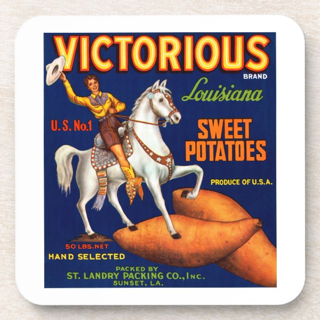 Posavasos Marca victoriana Louisiana Papas dulces (Frente)