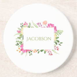 Posavasos Marco de primavera: escayola de piedra arenisca Pe