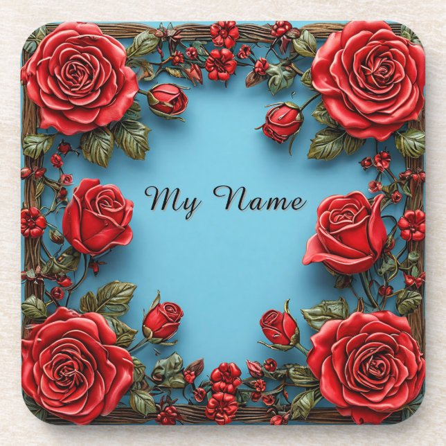 Posavasos Marco Floral Elegante (Frente)