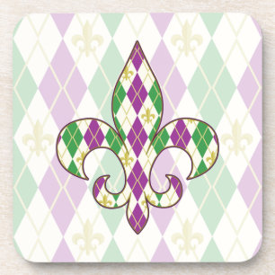 Posavasos Mardi Gras Coaster de Argyle Square