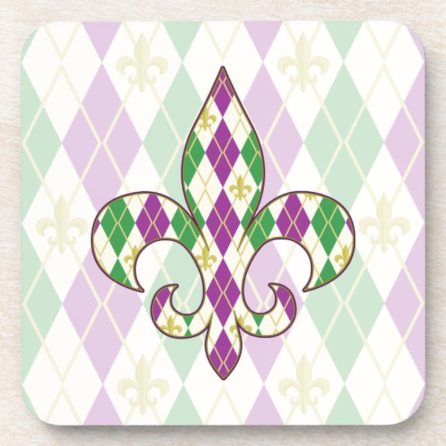 Posavasos Mardi Gras Coaster de Argyle Square (Frente)