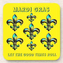Posavasos Mardi Gras Fleur De Lis