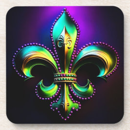 Posavasos Mardi Gras Fleur De Lis