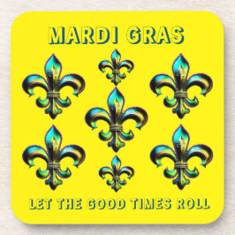 Posavasos Mardi Gras Fleur De Lis