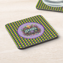Posavasos Mardi Gras Hard Plastic Coaster
