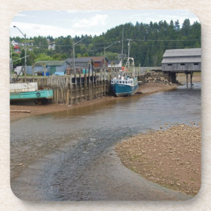 Posavasos Marea baja en la Bahía de Fundy en St. Martins, Nu