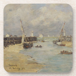Posavasos Marea baja en Trouville, 1895 (aceite en el panel)
