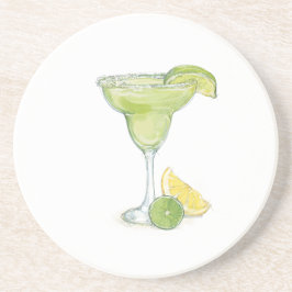Posavasos Margarita Cocktail Watercolor