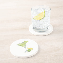 Posavasos Margarita Cocktail Watercolor