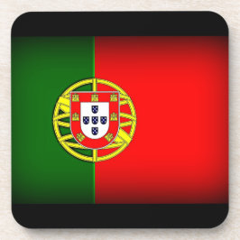 Posavasos Margen negro de bandera de Portugal