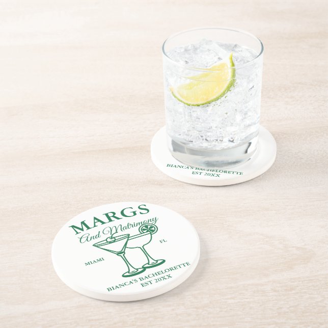 Posavasos Margs and Matrimony Beach Bachelorette (Lado)