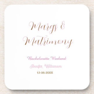 Posavasos Margs y matrimonio agregar nombre fecha despedida