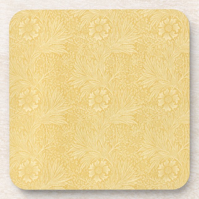 Posavasos Marigold de William Morris, Flores de jardín vinta (Frente)
