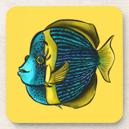 Posavasos Marines Acuáticos De Pescado Graciosos Bajo El Mar