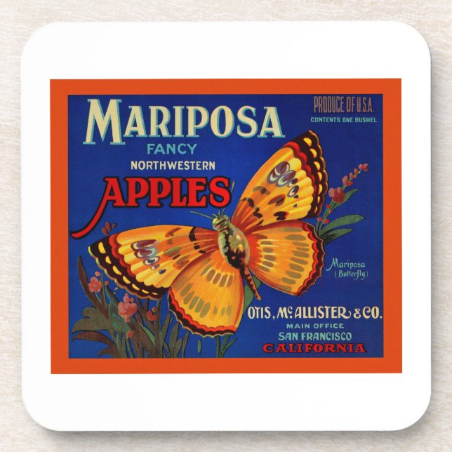 Posavasos Mariposa Apples (Frente)
