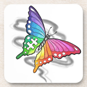 Posavasos Mariposa arcoiris