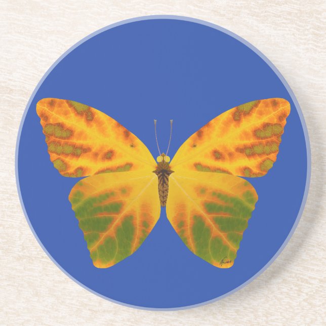 Posavasos Mariposa Aspen Leaf 1 (Frente)