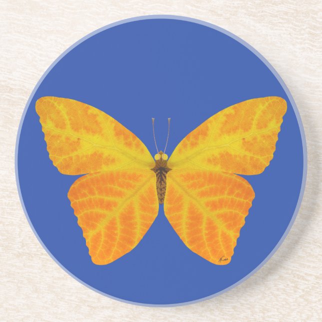 Posavasos Mariposa Aspen Leaf 3 (Frente)