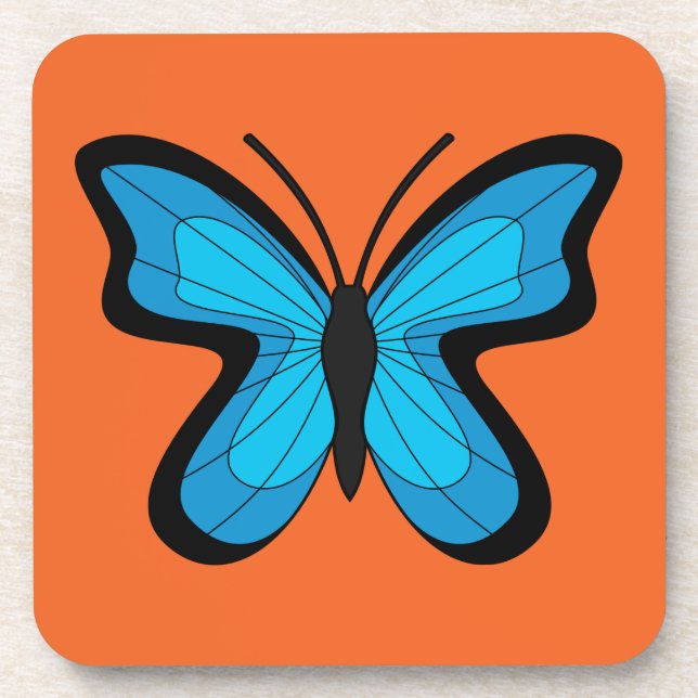 Posavasos Mariposa azul (Frente)