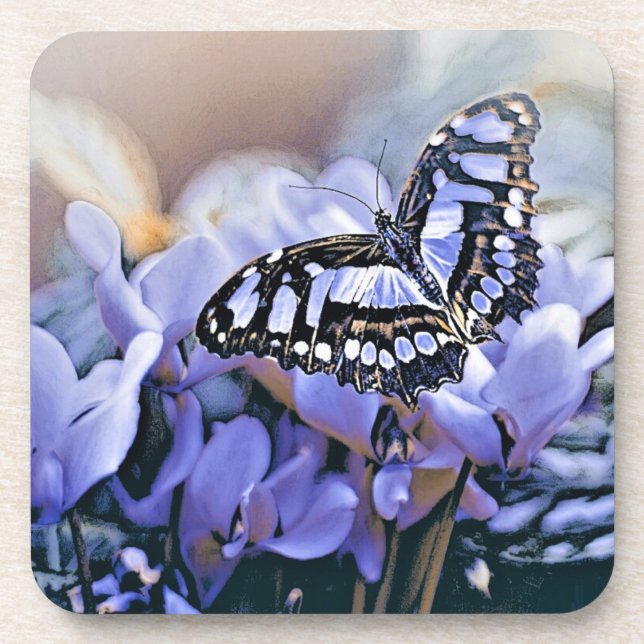 Posavasos Mariposa azul (Frente)
