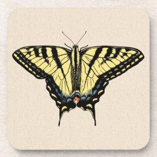 Posavasos Mariposa de cola de cerda amarilla del suroeste