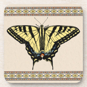 Posavasos Mariposa de cola de cerda amarilla del suroeste