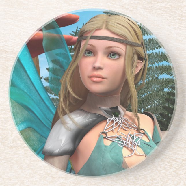 Posavasos Mariposa de hadas (Frente)