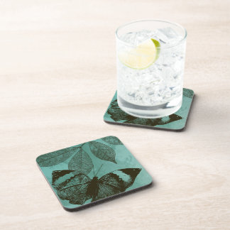 Posavasos Mariposa de Hojas Verdes