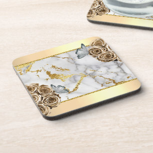 Posavasos Mariposa de los Rosas Marble Gold