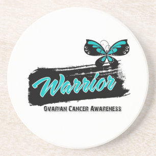 Posavasos Mariposa del guerrero del cáncer ovárico