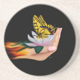 Posavasos Mariposa en Lotus Bloom