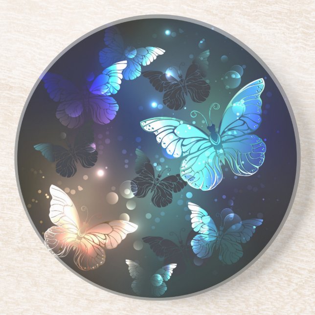 Posavasos Mariposa nocturna fluida (Frente)