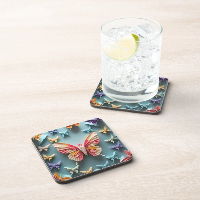 Posavasos Mariposa Origami (Lado Derecho)