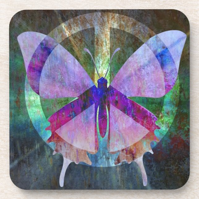 Posavasos Mariposa Paz-Llena (Frente)