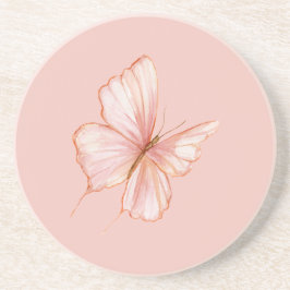 Posavasos Mariposa Rosa