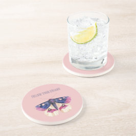 Posavasos Mariposa Rosa Crema Púrpura