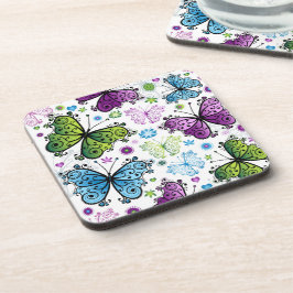 Posavasos Mariposa Trippy Hippy Retro