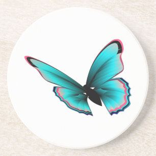 Posavasos Mariposa verde azulada