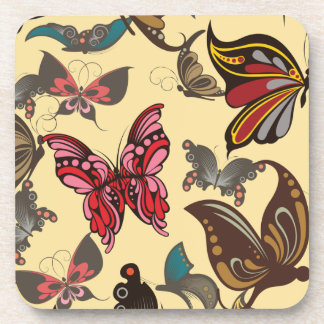 Posavasos Mariposas coloridas de fantasía