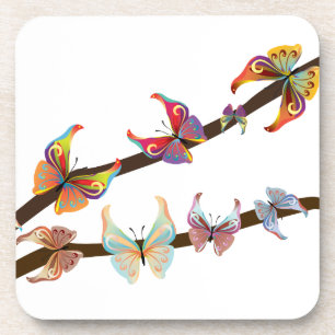 Posavasos Mariposas en una rama