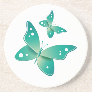 Posavasos Mariposas verdes