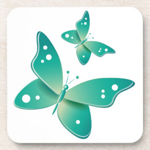 Posavasos Mariposas verdes