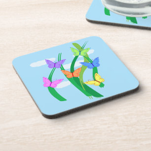 Posavasos Mariposas y cielo de colores