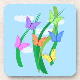 Posavasos Mariposas y cielo de colores