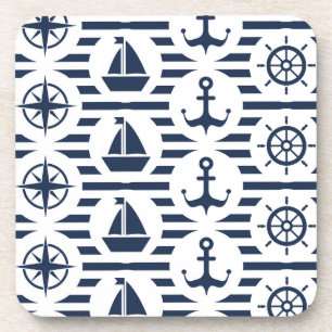 Posavasos Marítimo en modelo azul