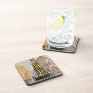 Posavasos Market Place, Nuremberg, 1928, por Grant Wood