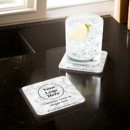 Posavasos Mármol blanco