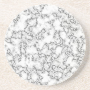 Posavasos Mármol blanco claro elegante