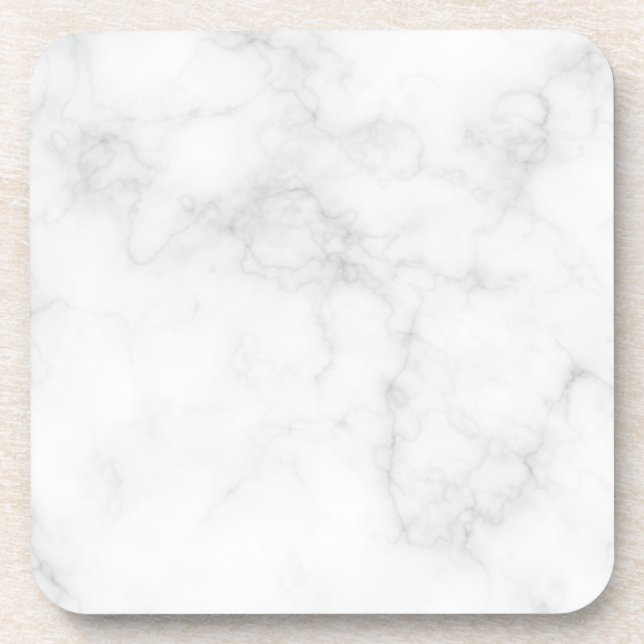 Posavasos Mármol Blanco Moderno (Frente)